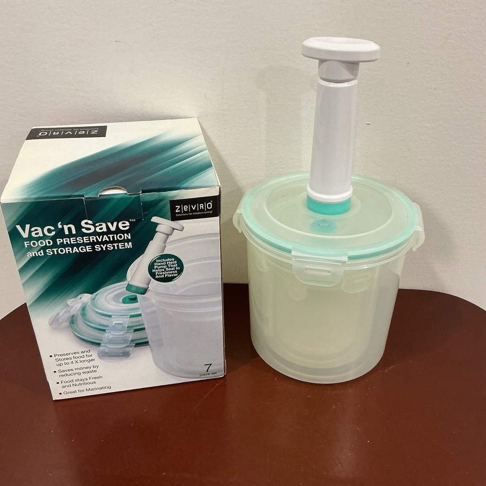 Zevro Vac 'n Save 7 Piece Set Food Storage